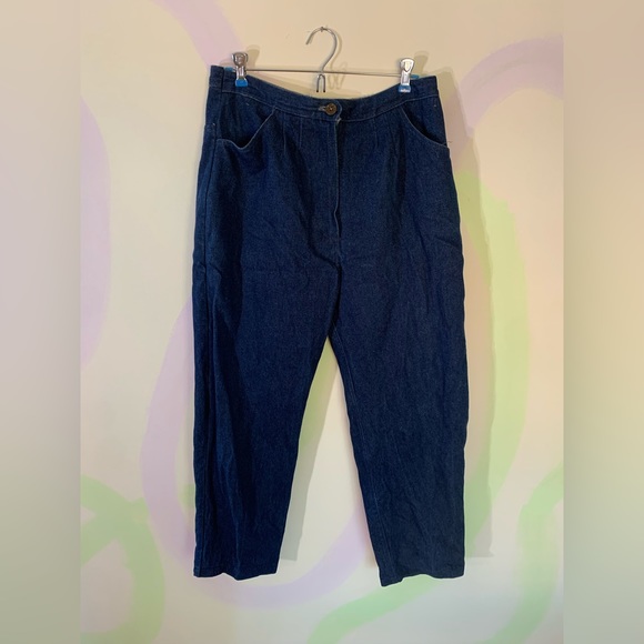 Vintage Handmade Denim Capris - Picture 2 of 2